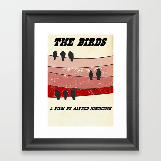 "Retro" The Birds Framed Art Print