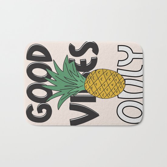 GOOD VIBES ONLY Bath Mat