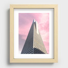 Pink Pyramid Recessed Framed Print