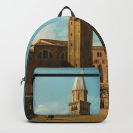Campo Sant'Angelo Backpack | Renaissance, Oil, Ventian, Oilpainting, Yellow, Canaletto, Architecture, Venice, Digital, Ink 