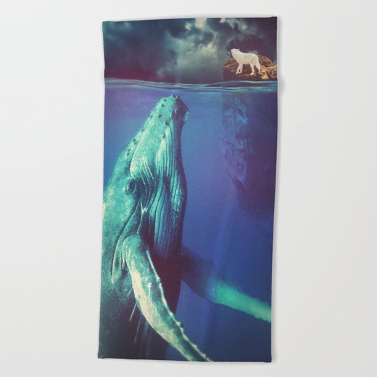 The Whale and the Wolf Beach Towel