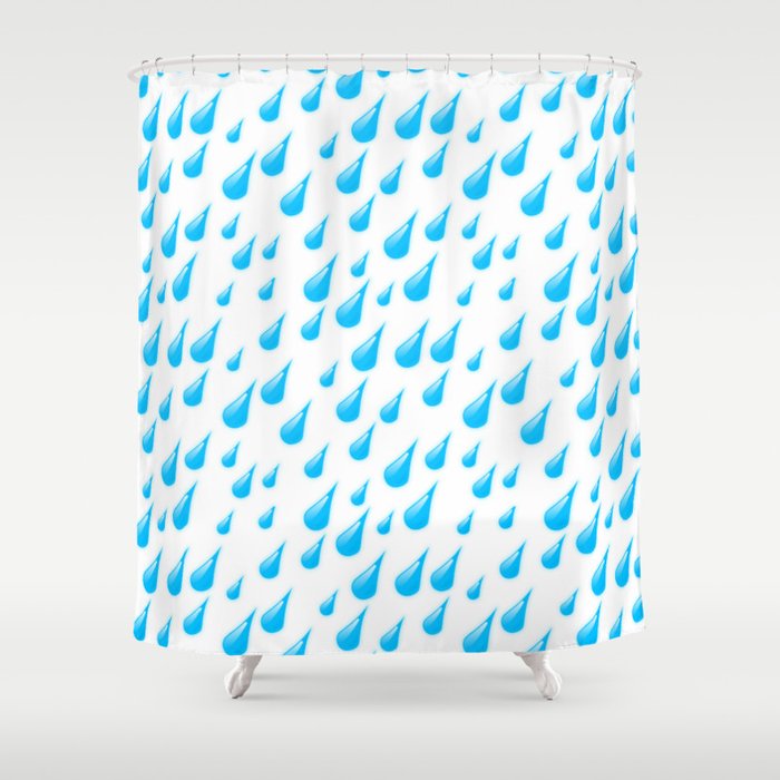 RAINDROP PATTERN. Shower Curtain