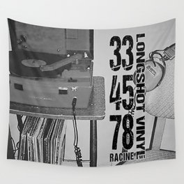 33/45/78 (Black) Wall Tapestry