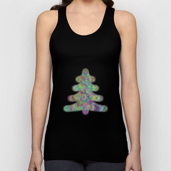 Fractal christmas tree Unisex Tank Top