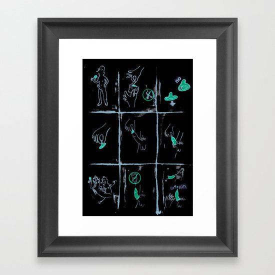 condom Framed Art Print