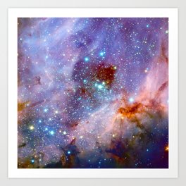 Space nebula Art Print