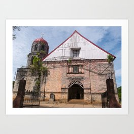 San Isidro Labrador Church, Siquijor Island, Philippines Art Print