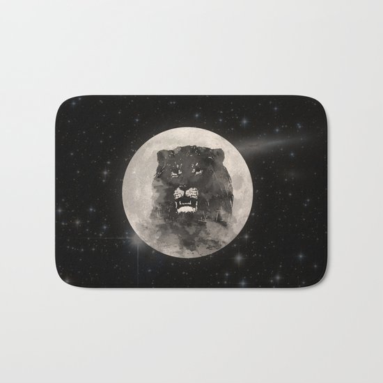 Lion in the Moon Bath Mat