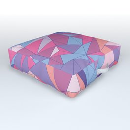 Geometric Crystal Pattern Outdoor Floor Cushion