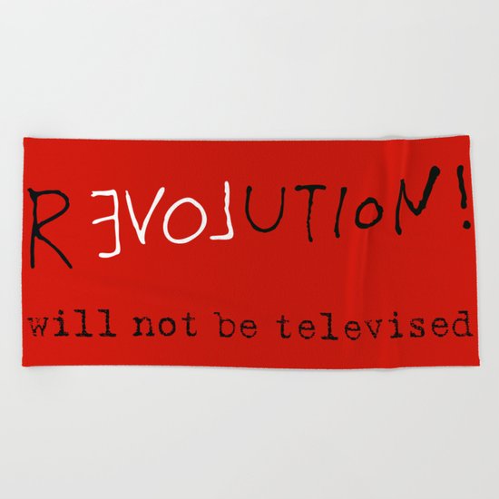 re-love-ution Beach Towel
