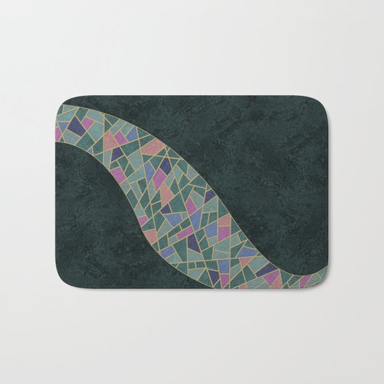 Geometric Marble 02 (abstract) Bath Mat