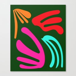 5 Matisse Cut Outs Inspired 220602 Abstract Shapes Organic Valourine Original Canvas Print