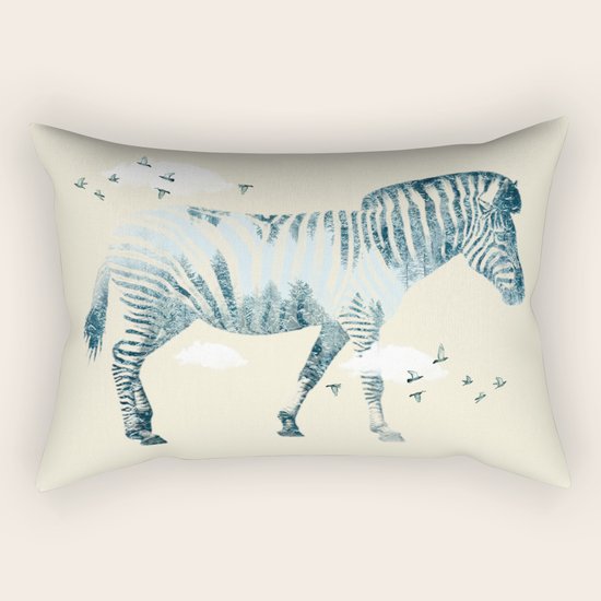 Zebra Rectangular Pillow