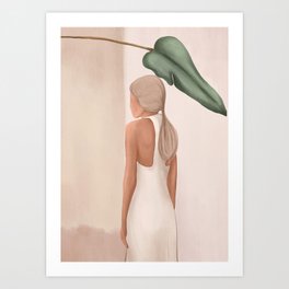 Abstract Woman in a Dress Art Print