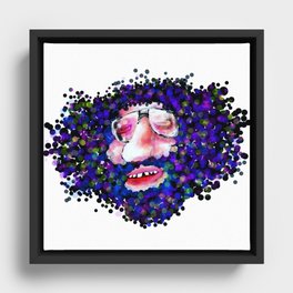 mr curly Framed Canvas