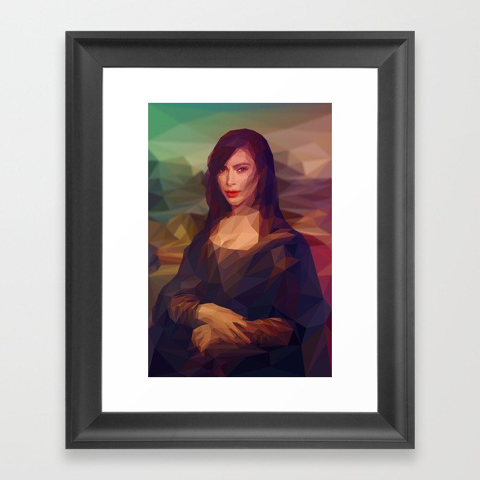 La Gioconda / Kim Kardashian / Mona Lisa Framed Art Print