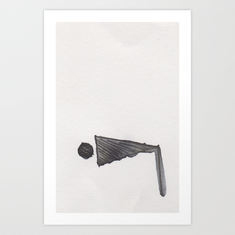 Minimalist Ink Sketch Art Print