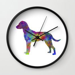 Montenegrin Mountain Hound in watercolor Wall Clock
