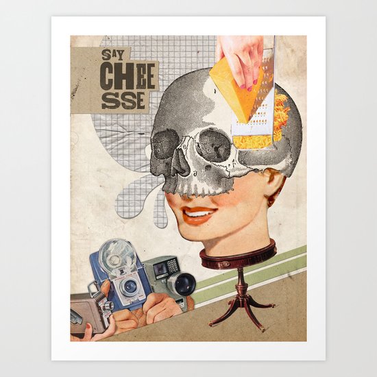 Artificial smiles Art Print