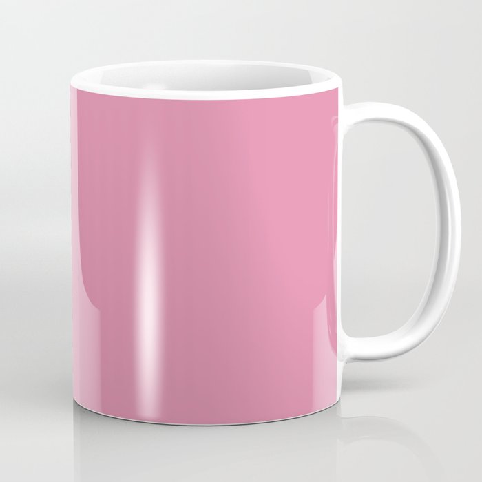 Pink Cosmos solid color. Pastel coral blush color minimalist plain  pattern  Coffee Mug