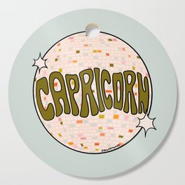 Capricorn Disco Ball Cutting Board