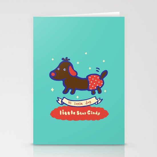 Little baby dog Stationery Cards