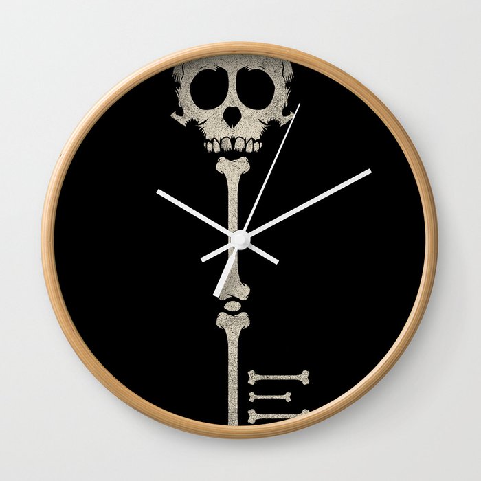 Skeleton Key Wall Clock