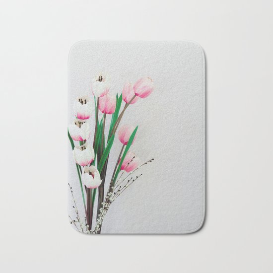 Tulips in spring Bath Mat