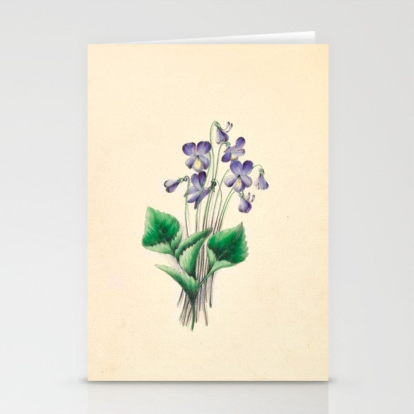 Violets by Clarissa Munger Badger, 1859 (benefitting The Nature Conservancy) Stationery Cards