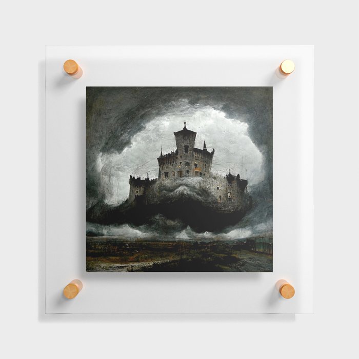Castle in the Storm Floating Acrylic Print