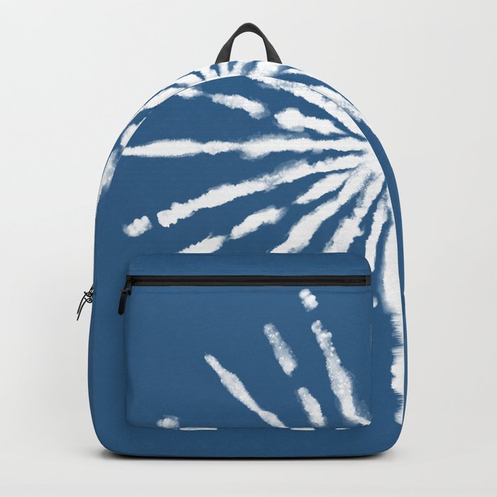 Blue Ordinary Thing Shibori Art Backpack