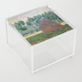 Claude Monet - Haystacks near Giverny Acrylic Box