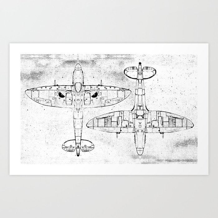Spitfire Mk. XIV (Light) Art Print