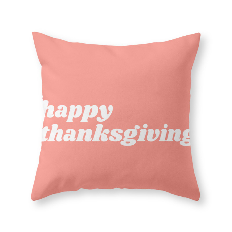 Happy Thanksgiving Throw Pillow by Happy Thanksgiving Throw Pillow by