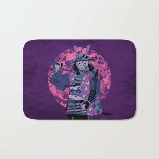 Samurai Kitty Bath Mat