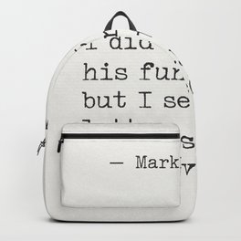 M. Twain quote Backpack | Funfunny, Typography, Typewriter, Officegift, Minimalist, Black And White, Oldpage, Oldpaper, Quote, Quotes 