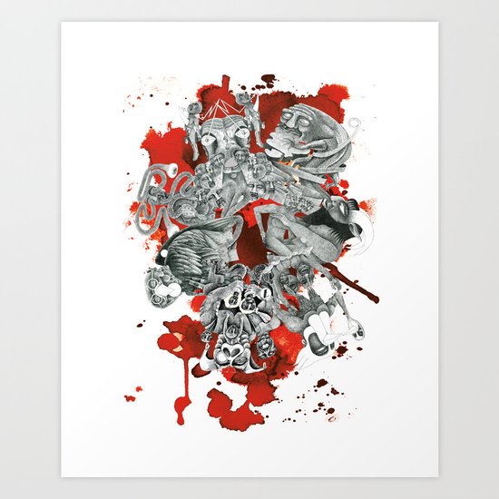 The seven deadly sins Art Print