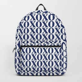 Navy XOXO Backpack | Emotion, Typography, Hug, Font, Love, Blue, Simple, Digital, Navy, Xoxo 