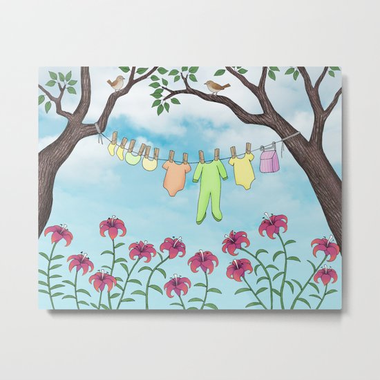 clean baby, happy home Metal Print