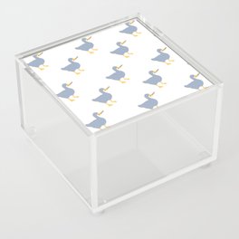 Trendy blue goose pattern Acrylic Box
