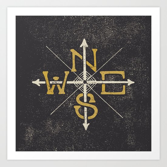 N.S.E.W. Art Print