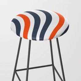 Red White and Blue Stripes Bar Stool