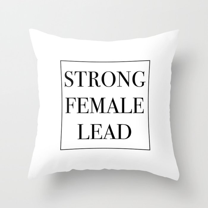 Strong Female Lead Deko-Kissen | Graphic-design, Strong-female-lead, Actor, Actress, Theater, Theatre, Thespian, Minimal, Schwarz-weiß, Casting