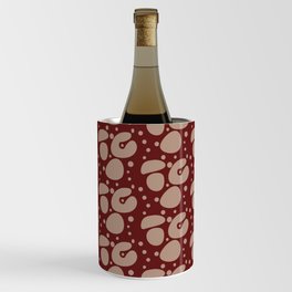 Red Shapes Pattern Background Wine Chiller