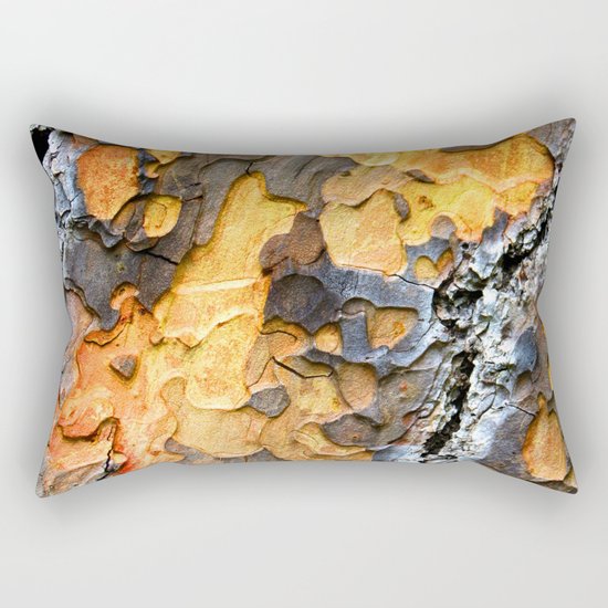 Bark Cracks Rectangular Pillow