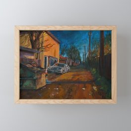Amarillo Alleyway Framed Mini Art Print