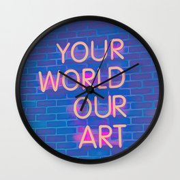 Your World Our Art Wall Clock