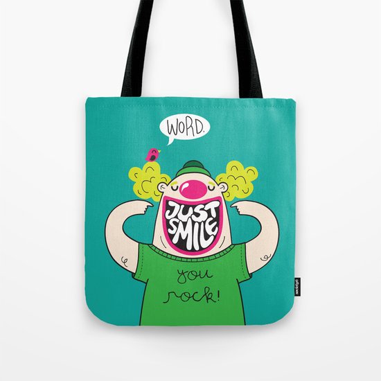Just Smile Tote Bag