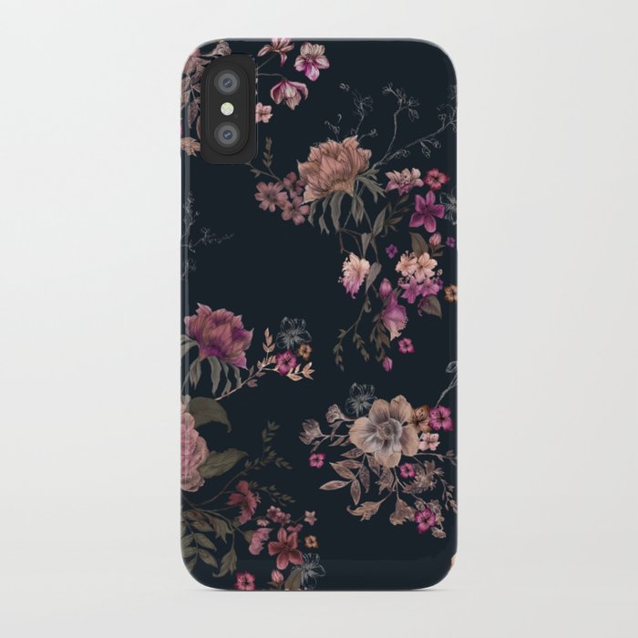japanese boho floral iphone case