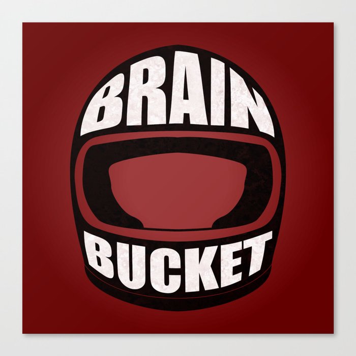 Brain bucket Canvas Print